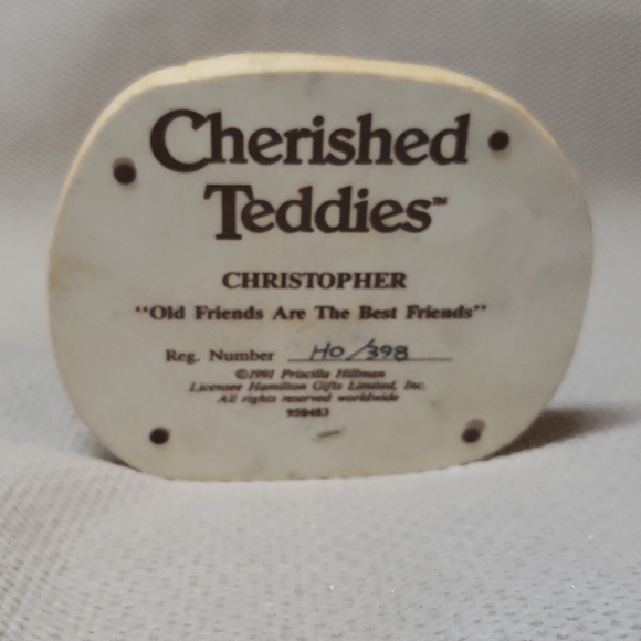 Cherished Teddies, Christopher Figurine - Picture 3 of 8